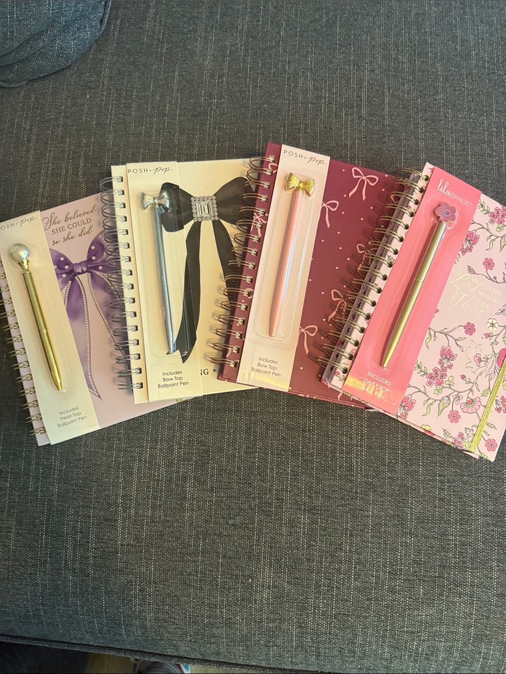 Journals Paper Spiral-Bound With Decorative Designs Choose One